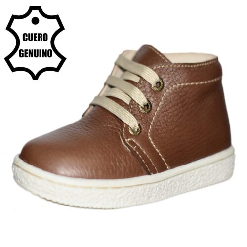 Botín de cuero caminante marrón bruno kids 1
