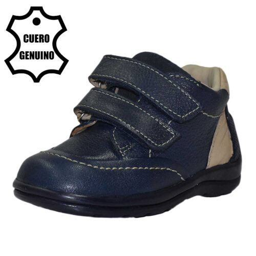 Zapato de cuero azul bruno kids 1
