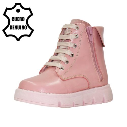 Botín caminante kinder rosado bruno kids 1