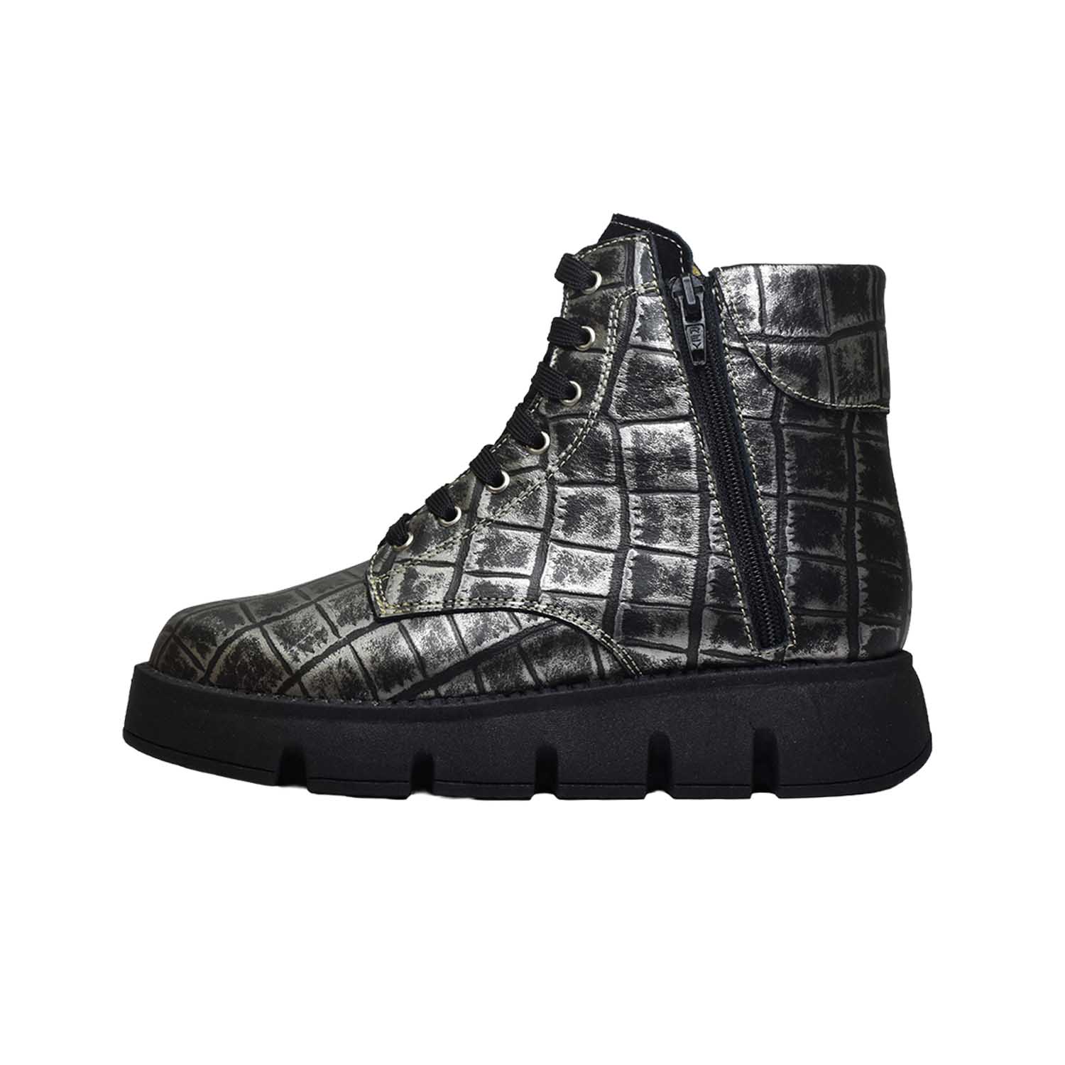 Botín kinder crocox plata oscuro bruno kids 2