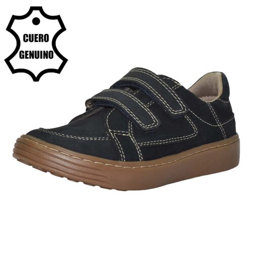 Zapato kinder negro velcro