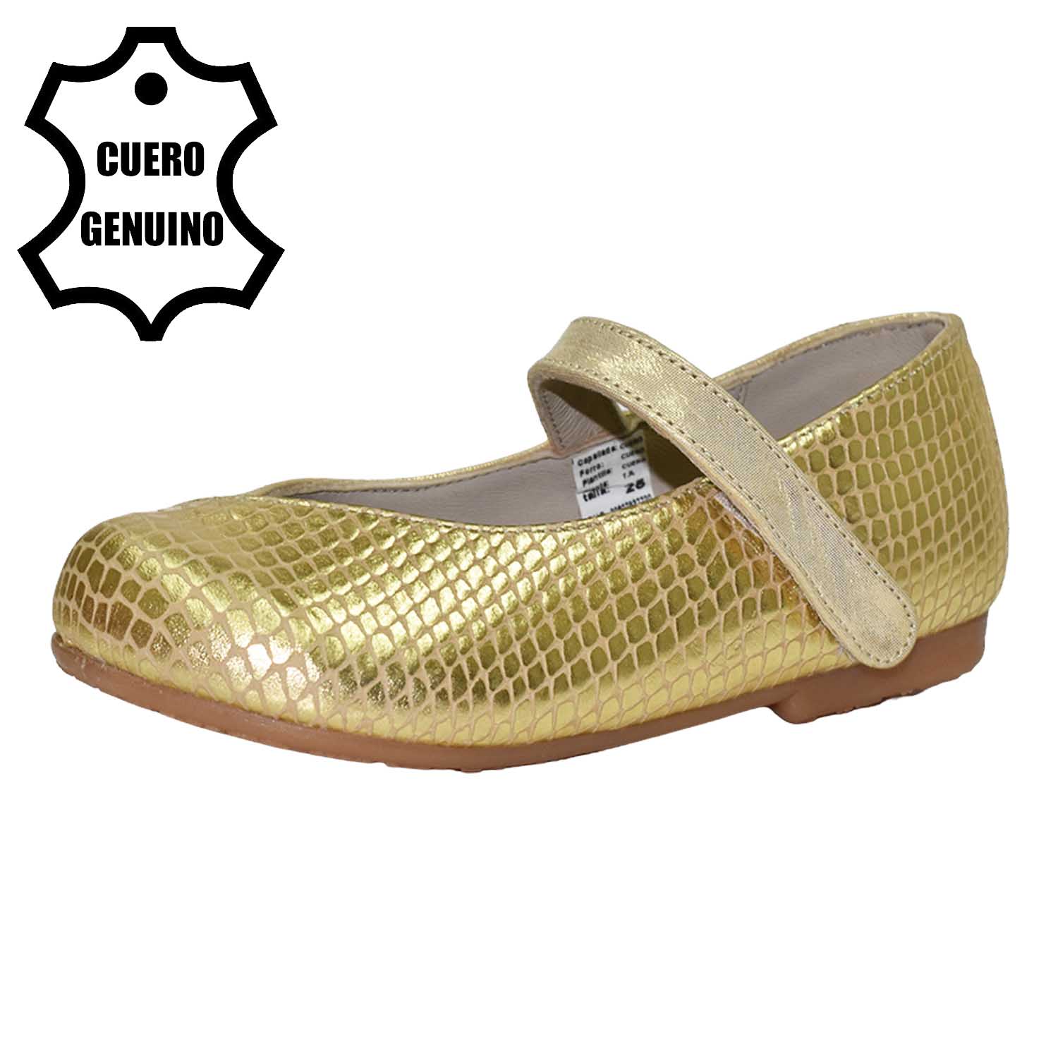 Zapato caminante dorado bruno kids 1