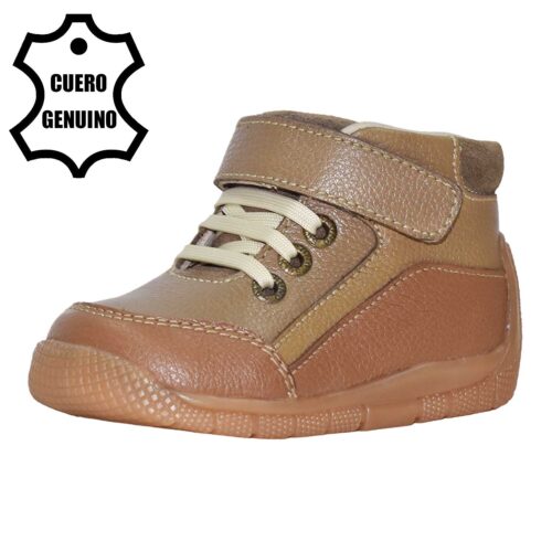 Zapato Pibe Bruno Kids Niño de Cuero Marrón 1